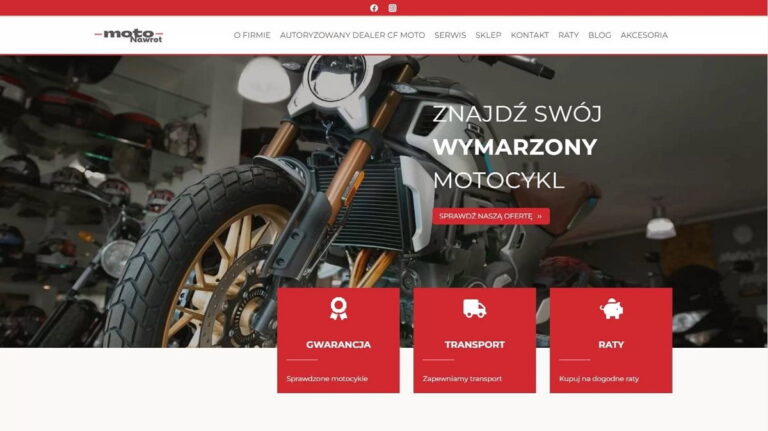 Strona firmy motoryzacyjnej